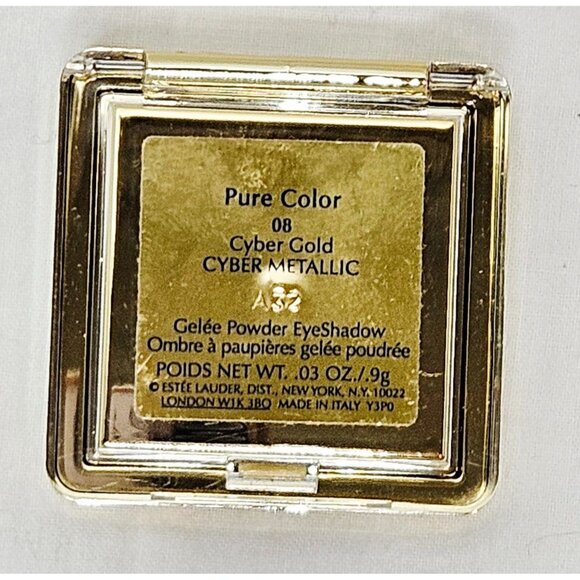 Estee Lauder Pure Color Cyber Gold Metallic Eyeshadow 0.03 Oz / 0.98g New Withou - Picture 3 of 3